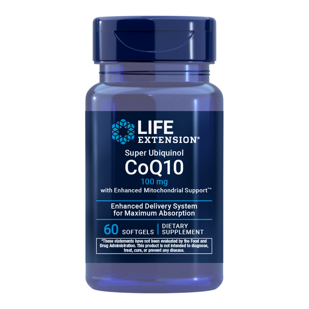 Life Extension Super Ubiquinol CoQ10 with Enhanced Mitochondrial Support™ | 100 mg, 60 softgels