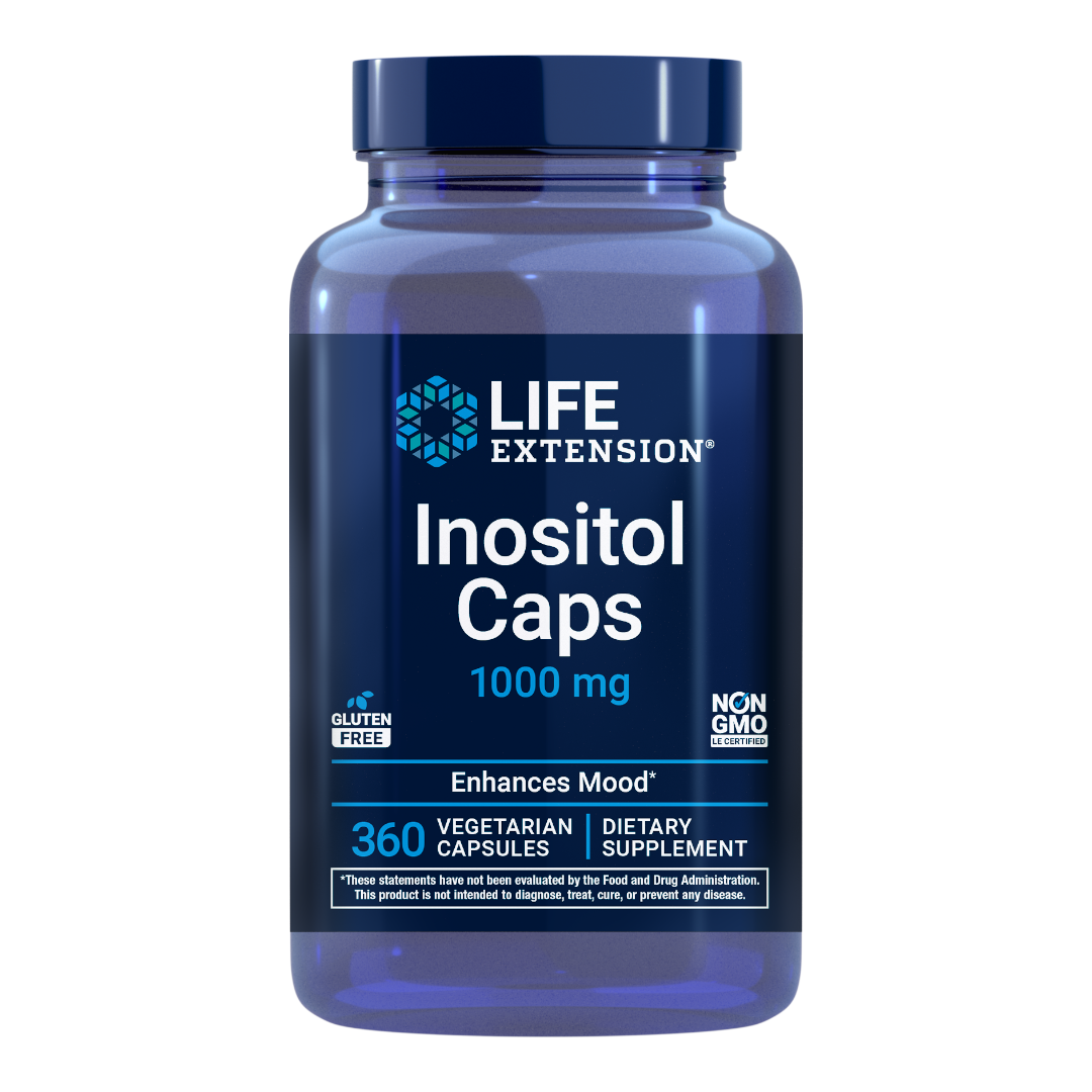 Life Extension Inositol Caps | 1000 mg, 360 vegetarian capsules