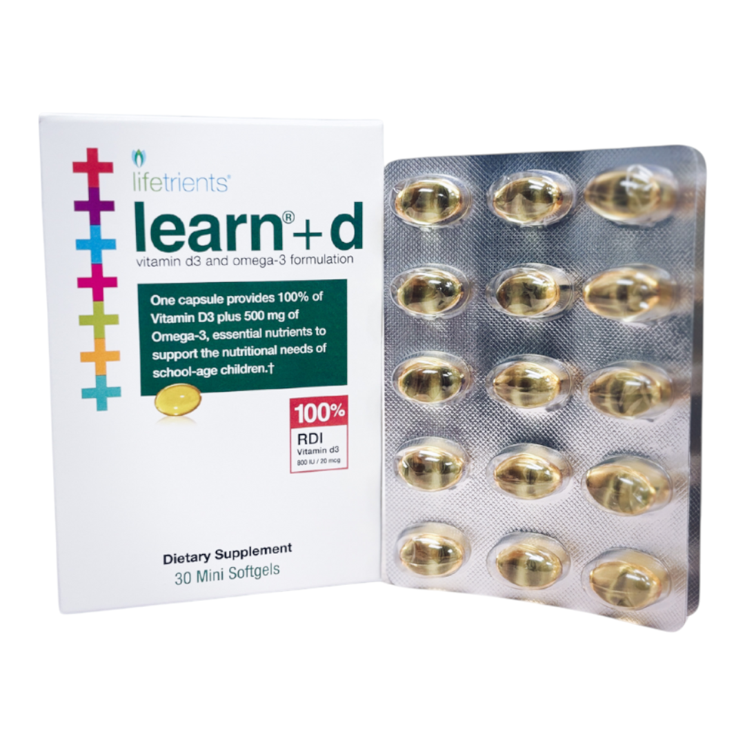 Lifetrients Learn+d (vitamin D3 + omega-3) | 30 mini softgels