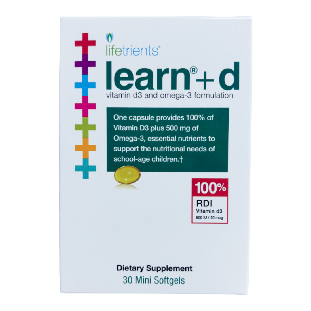 Lifetrients Learn+d (vitamin D3 + omega-3) | 30 mini softgels
