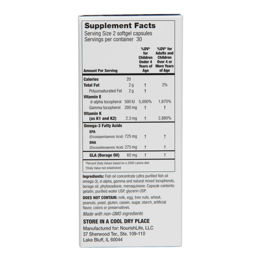 Lifetrients Speak Capsules (omega-3 + vitamin E) | 60 softgels