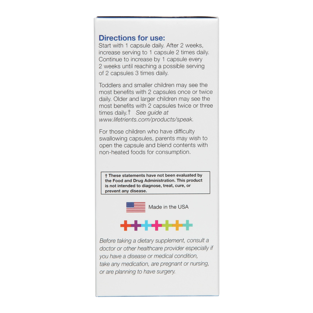 Lifetrients Speak Capsules (omega-3 + vitamin E) | 60 softgels
