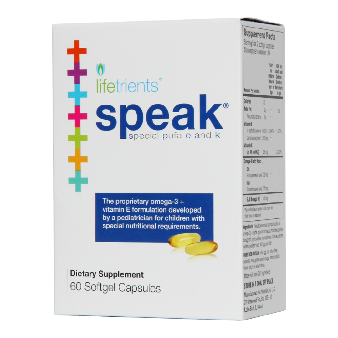 Lifetrients Speak Capsules (omega-3 + vitamin E) | 60 softgels