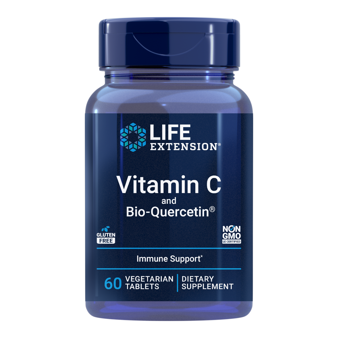 Life Extension Vitamin C and Bio-Quercetin | 60 vegetarian tablets