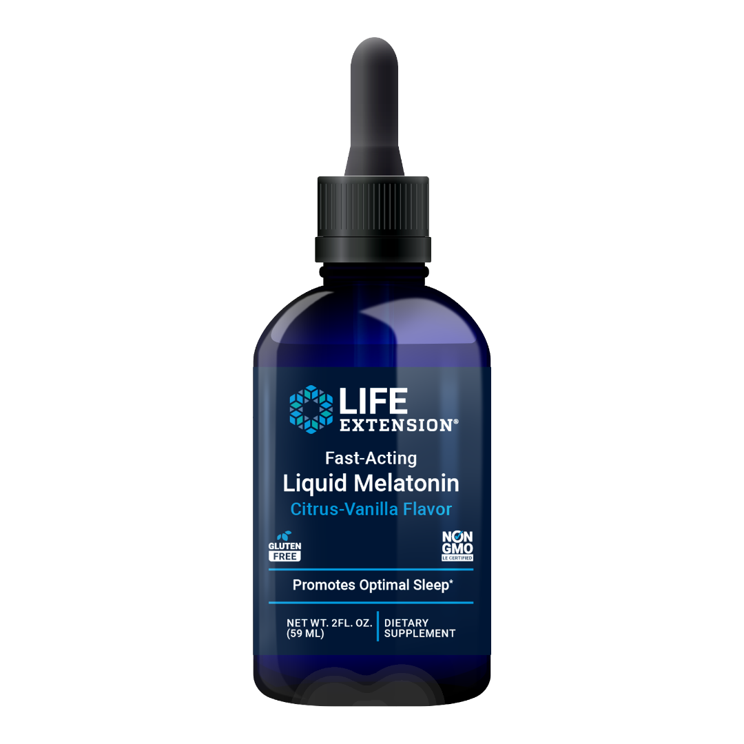 Life Extension Fast-Acting Liquid Melatonin (Citrus-Vanilla) | 2 fl oz