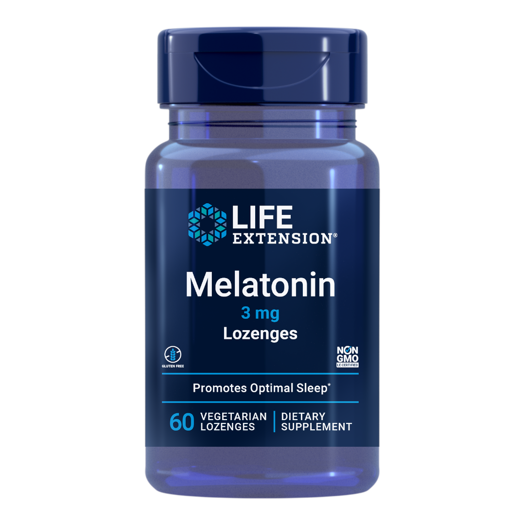 Life Extension Melatonin | 3 mg, 60 vegetarian lozenges