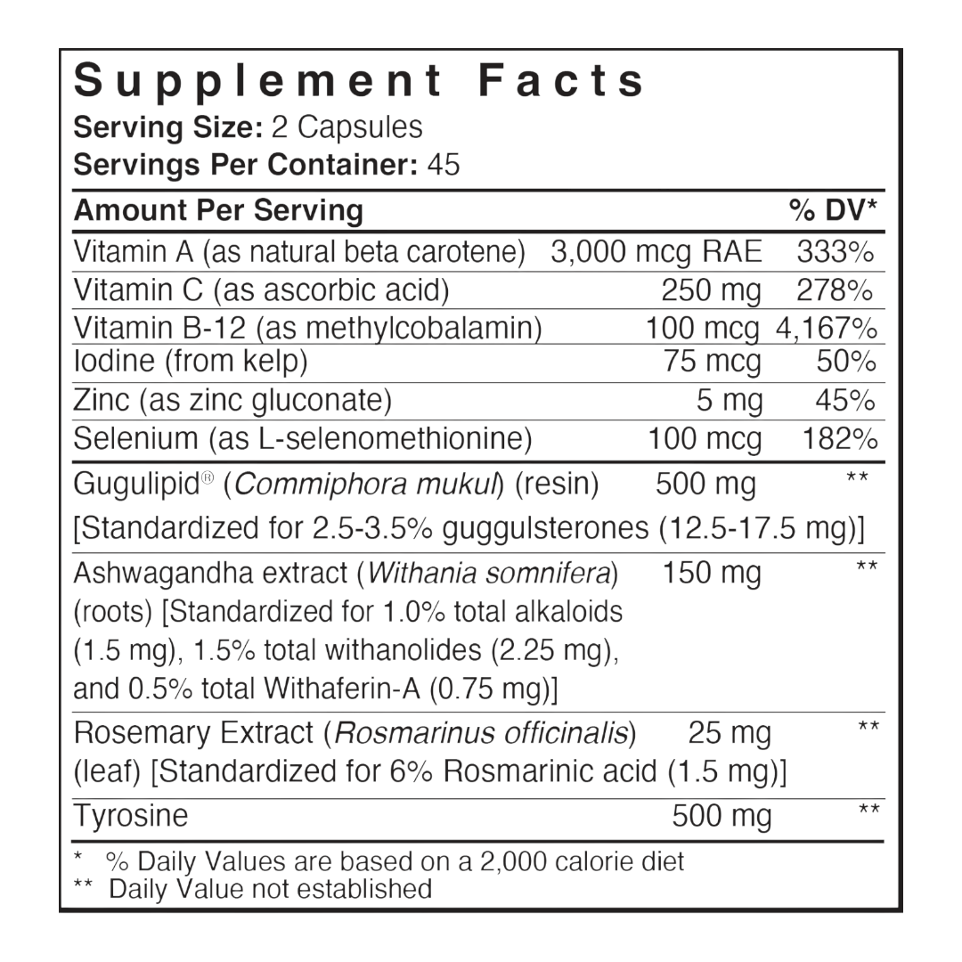 Patient One Thyroid Maintenance | 90 vegetable capsules
