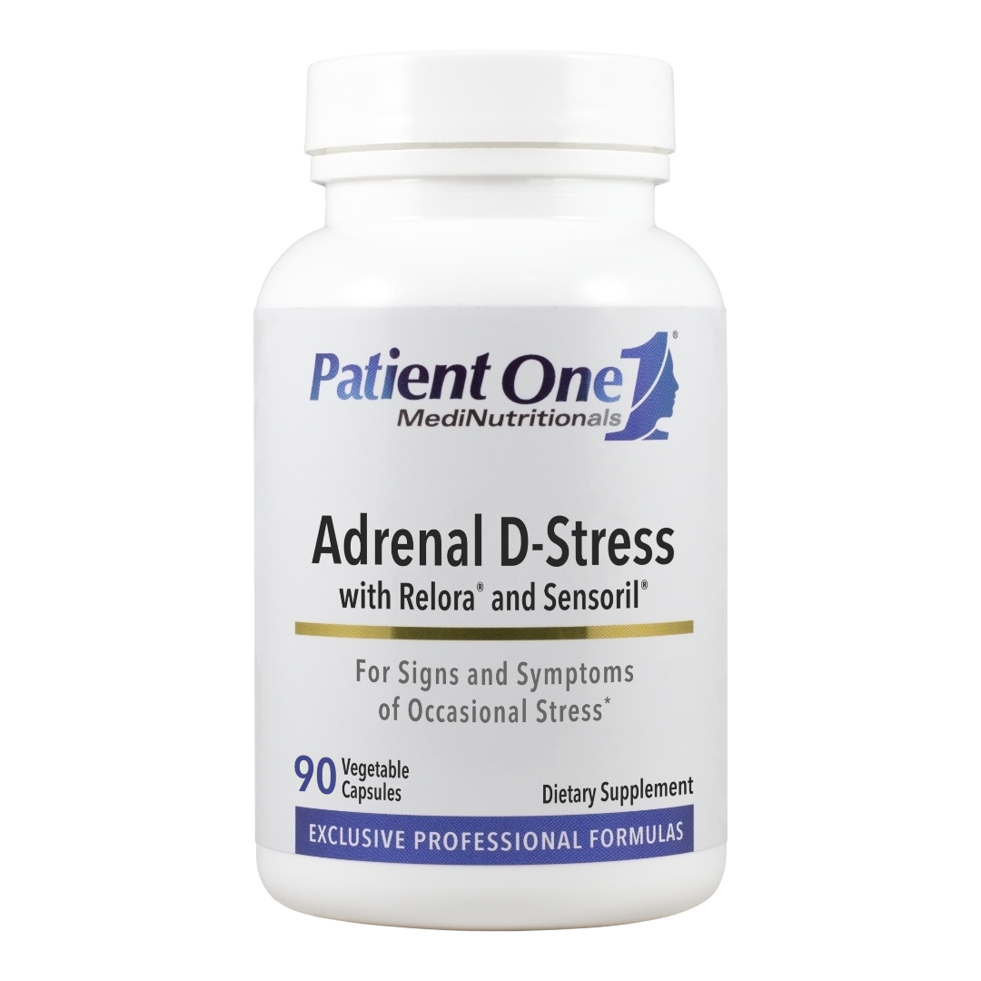 Patient One Adrenal D-Stress with Relora and Sensoril | 90 vegetable capsules