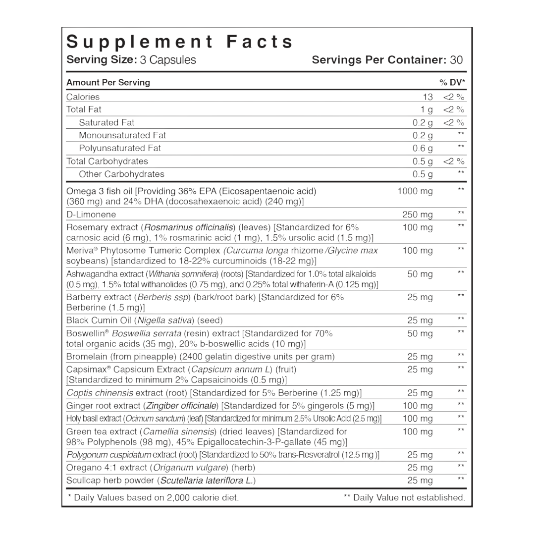 Patient One Enflamen™ | 90 liquid veg capsules