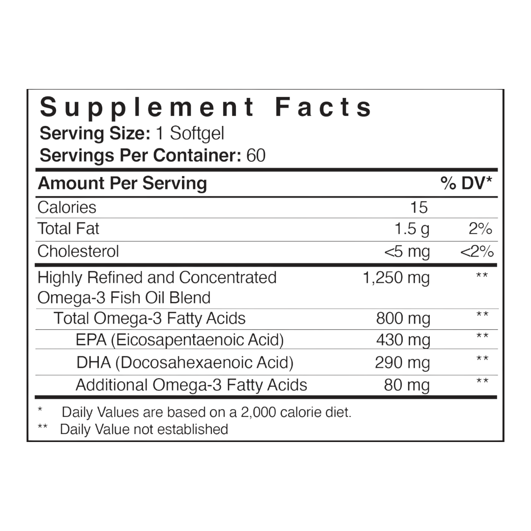 Patient One Omega 800 (softgels) | 60 softgels