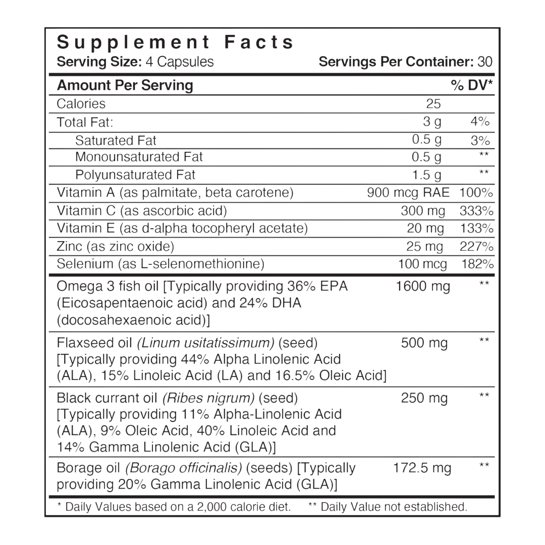 Patient One Dry Eye Care | 120 liquid gel capsules