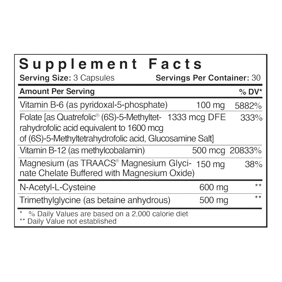 Patient One Homocysteine Cardioplex | 90 vegetable capsules
