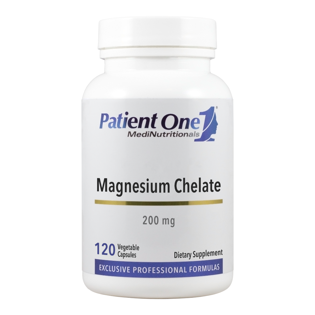 Patient One Magnesium Chelate | 200 mg, 120 vegetable capsules