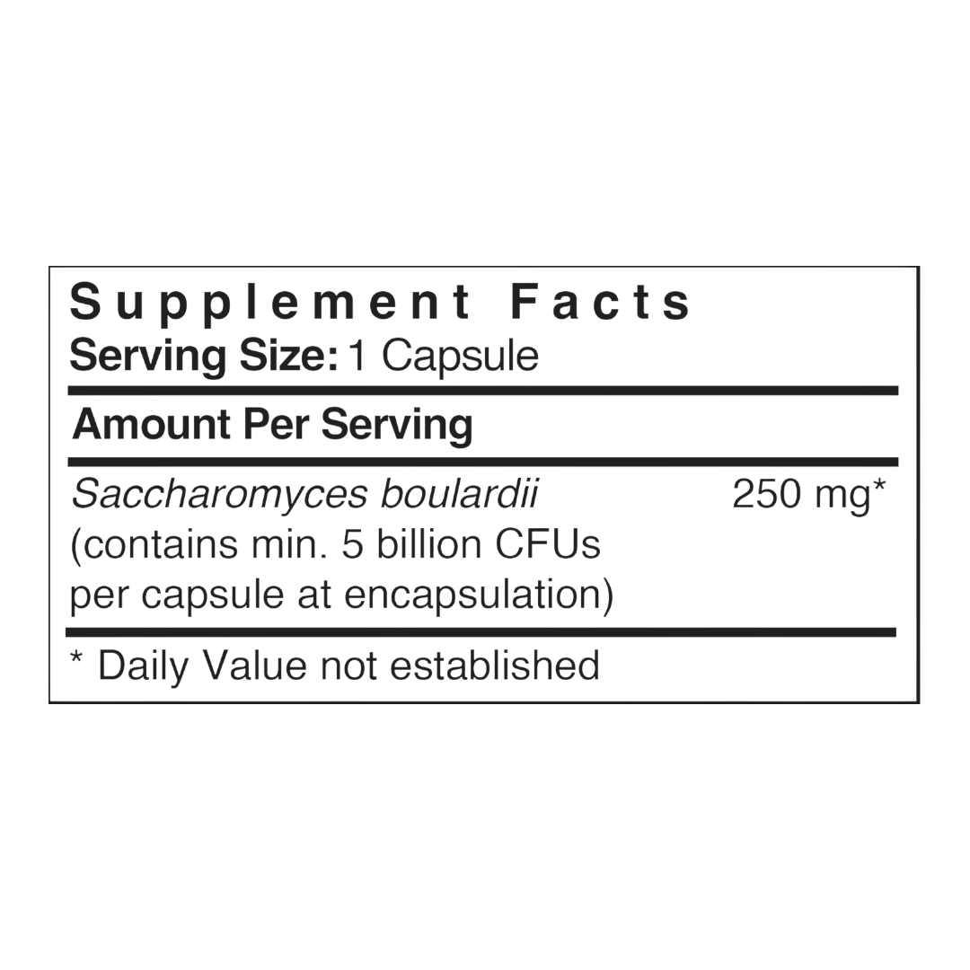 Patient One Saccharomyces boulardii 5 Billion CFU | 60 vegetable capsules