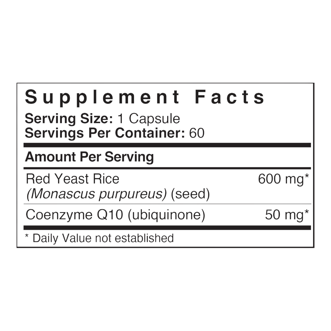 Patient One Red Yeast Rice with CoQ10 | 60 vegetable capsules