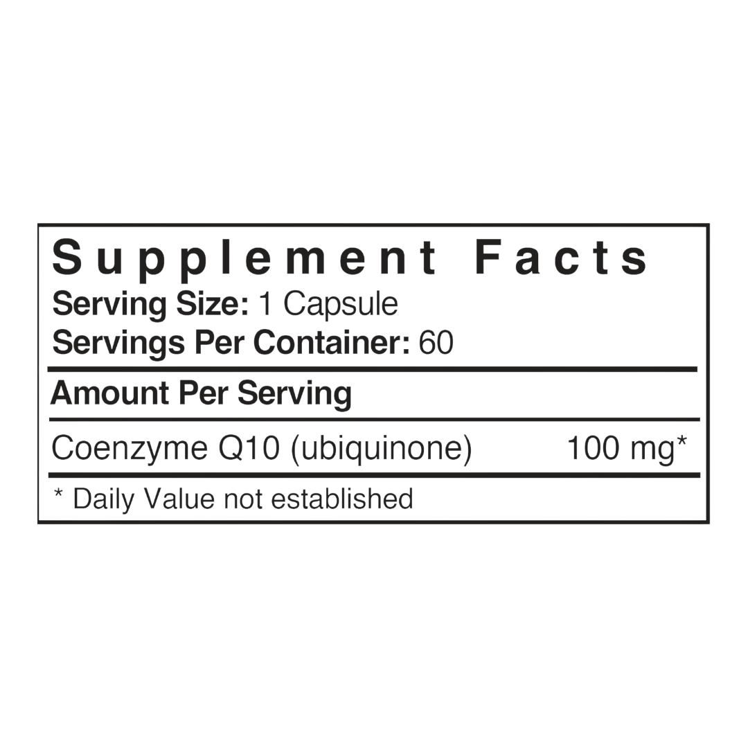 Patient One Coenzyme Q10 | 100 mg, 60 gelatin capsules