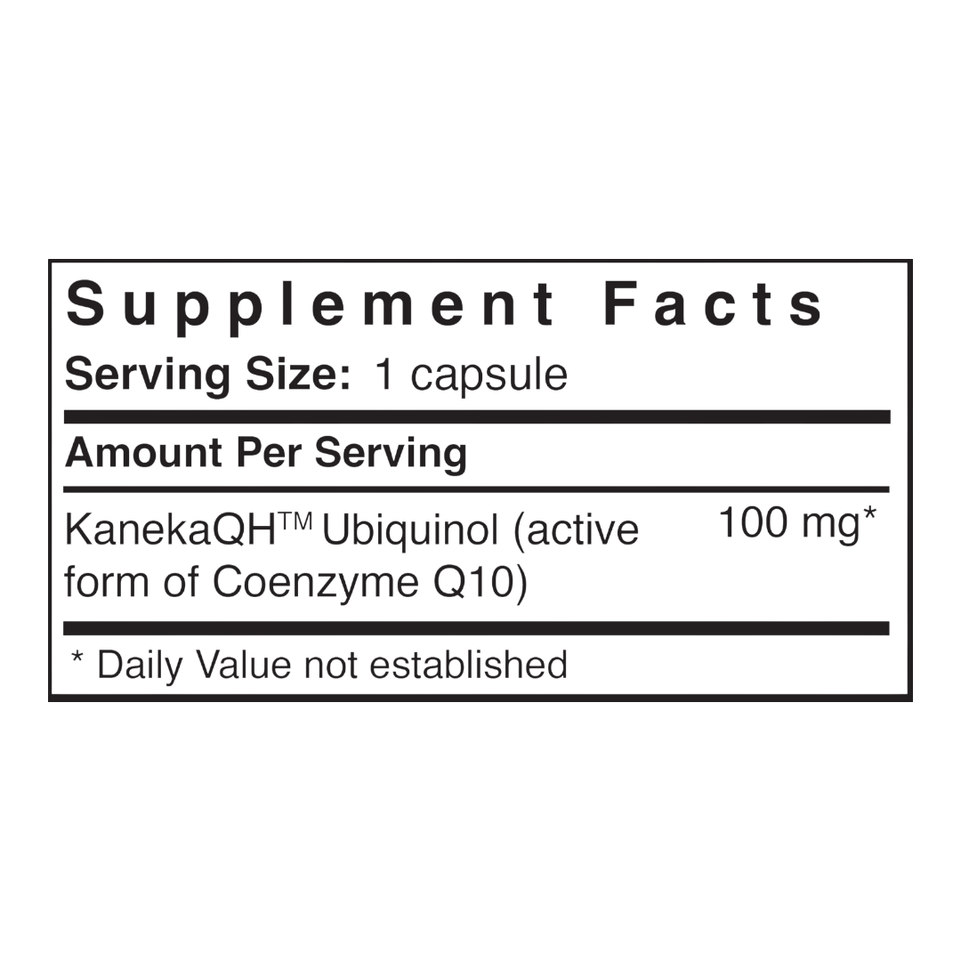 Patient One Ubiquinol | 100 mg, 60 gelatin capsules