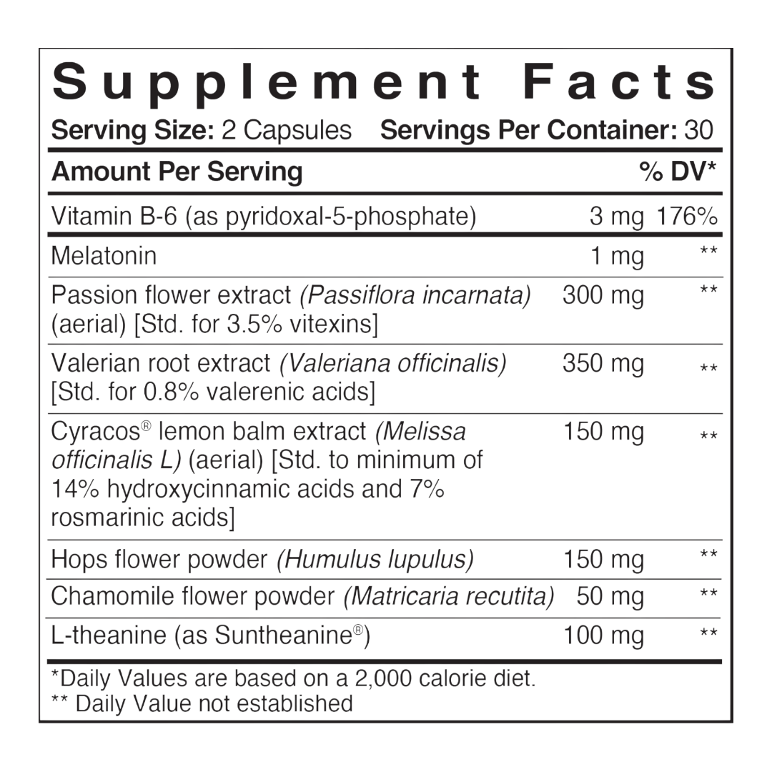 Patient One Sleep Care | 60 vegetable capsules