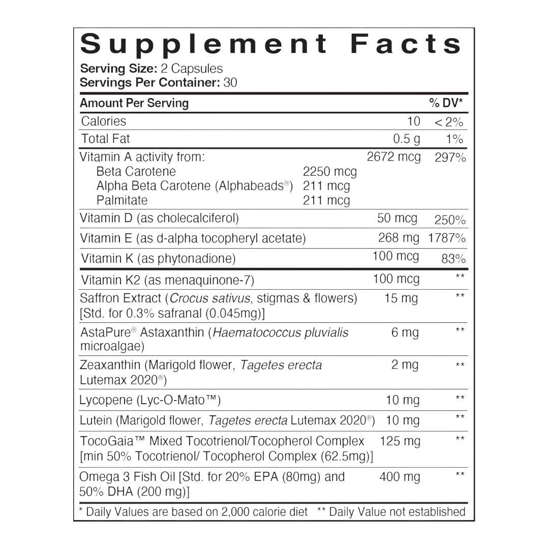 Patient One Fat Soluble Vitamins Complete | 60 liquid veg capsules