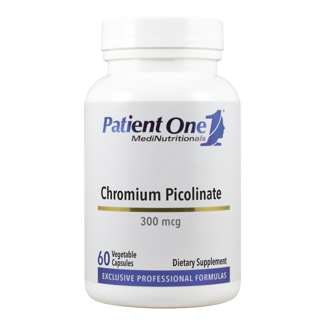 Patient One Chromium Picolinate | 300 mcg, 60 vegetable capsules