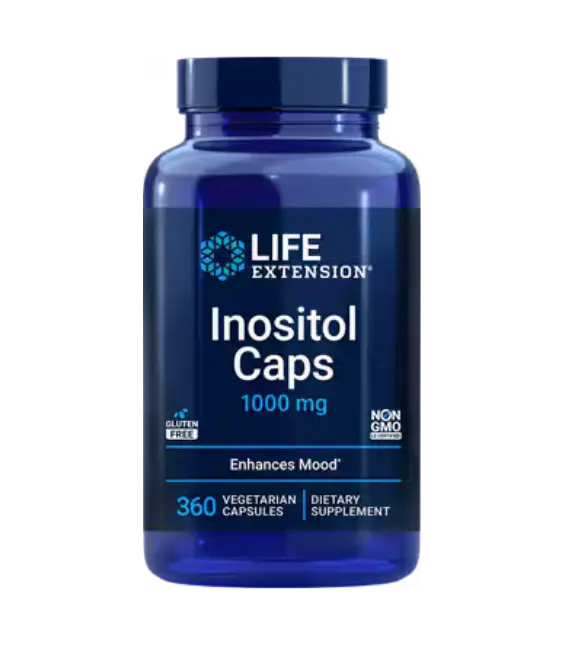 Life Extension Inositol Caps | 1000 mg, 360 vegetarian capsules