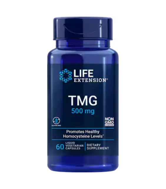 Life Extension TMG | 500 mg, 60 liquid vegetarian capsules