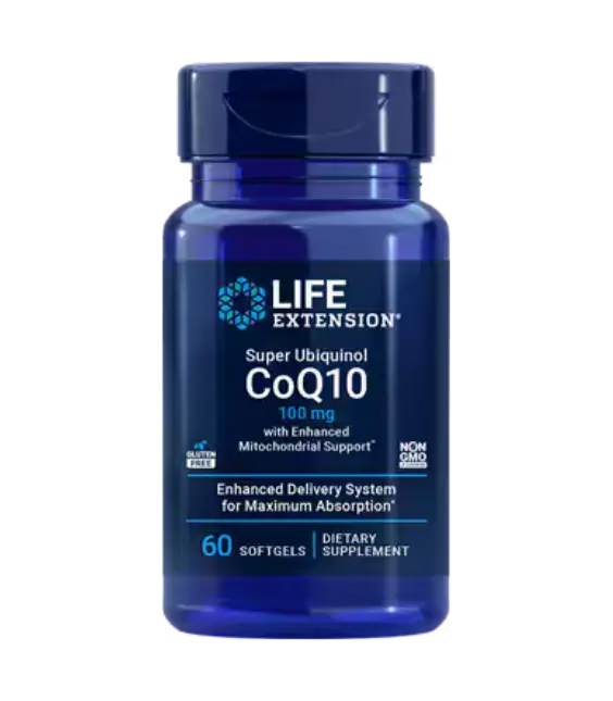 Life Extension Super Ubiquinol CoQ10 with Enhanced Mitochondrial Support™ | 100 mg, 60 softgels