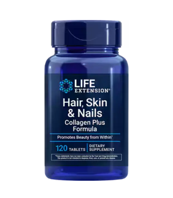 Life Extension Hair, Skin & Nails Collagen Plus Formula | 120 tablets