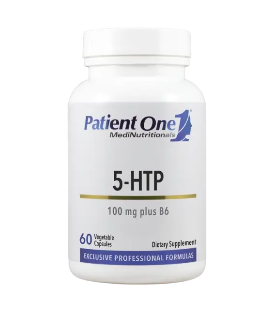 Patient One 5-HTP with Vitamin B6 | 100 mg, 60 vegetable capsules