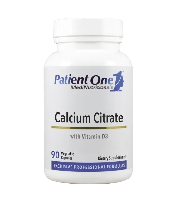 Patient One Calcium Citrate with Vitamin D3 | 90 vegetable capsules