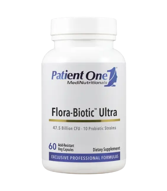 Patient One Flora-Biotic™ Ultra (47.5 Billion CFU) | 60 acid-resistant veg capsules