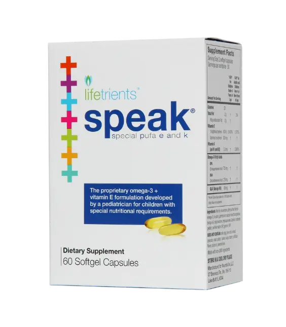 Lifetrients Speak Capsules (omega-3 + vitamin E) | 60 softgels