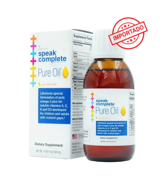 Lifetrients Speak Complete Pure Oil (omega-3 plus fat-soluble vitamins A, D3, E and K) | 120mL