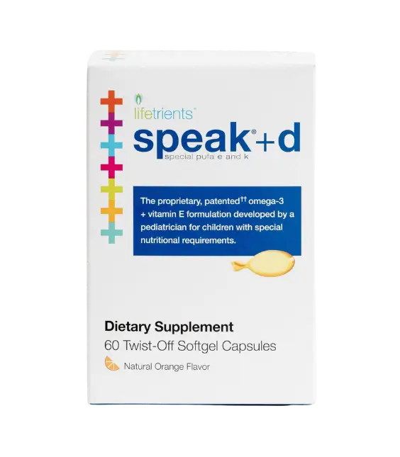 Lifetrients Speak+d Twist-Off Capsules (omega-3 + vitamin E) | 60 twist-off softgels capsules