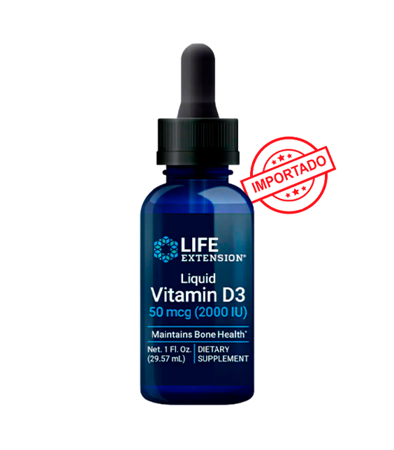 Life Extension Liquid Vitamin D3 | 50 mcg (2000 UI), 29.57 ml