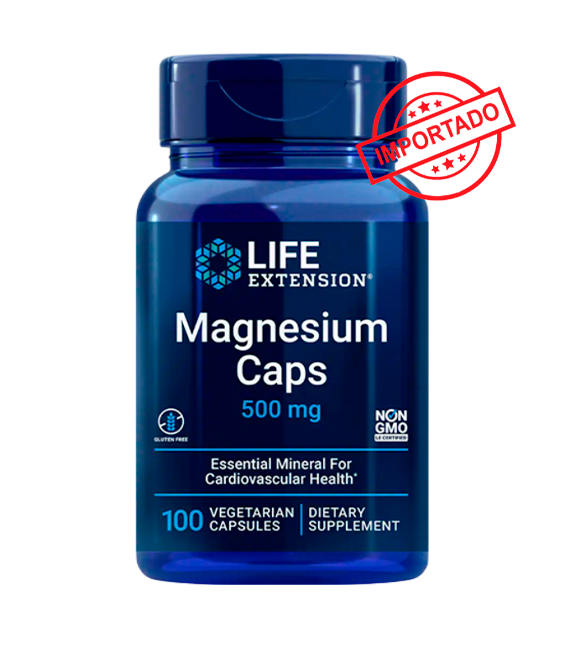 Life Extension Magnesium Caps | 500 mg, 100 vegetarian capsules