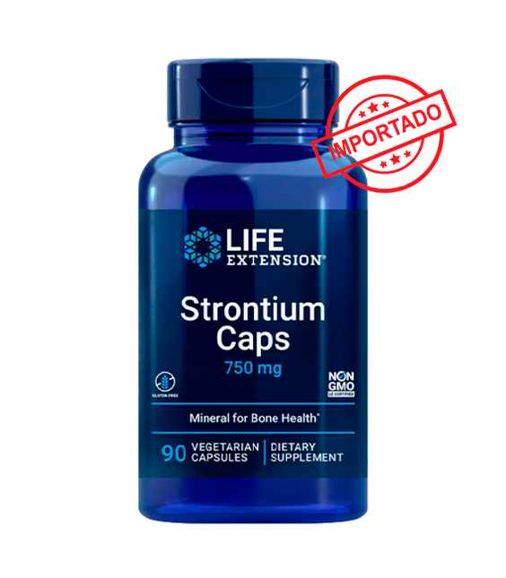 Life Extension Strontium Caps | 750 mg, 90 vegetarian capsules