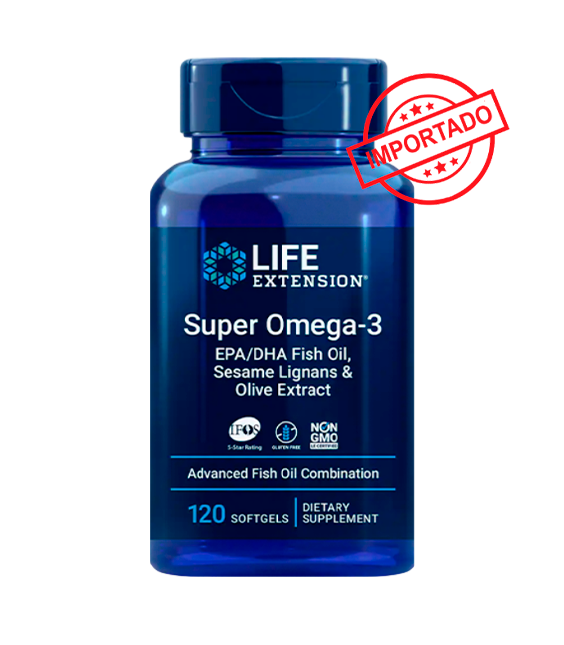 Life Extension Super Omega-3 EPA/DHA Fish Oil, Sesame Lignans & Olive Extract | 120 softgels