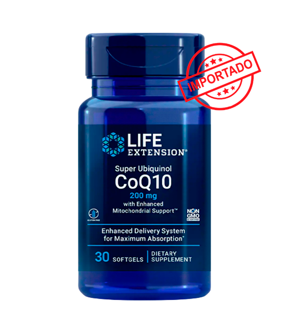 Life Extension Super Ubiquinol CoQ10 with Enhanced Mitochondrial Support  | 200 mg, 30 softgels