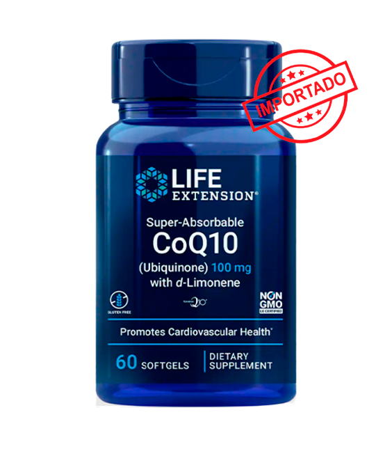 Life Extension Super-Absorbable CoQ10 (Ubiquinone) with d-Limonene | 100 mg, 60 softgels