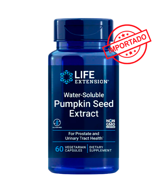 Life Extension Water-Soluble Pumpkin Seed Extract | 60 vegetarian capsules