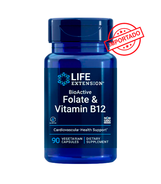 Life Extension BioActive Folate & Vitamin B12 | 90 vegetarian capsules