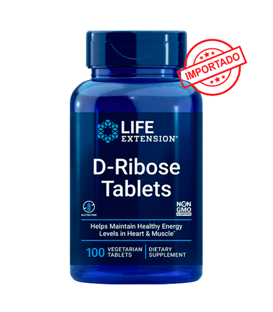 Life Extension D-Ribose Tablets | 100 vegetarian tablets