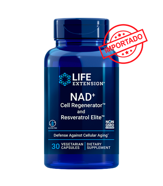 Life Extension NAD+ Cell Regenerator and Resveratrol Elite | 30 vegetarian capsules