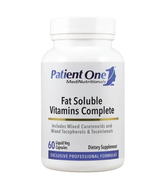 Patient One Fat Soluble Vitamins Complete | 60 liquid veg capsules