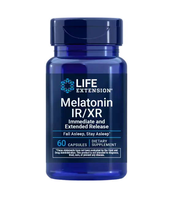 Life Extension Melatonina IR/XR | 60 cápsulas